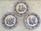 Neoclassical Blue and White Scenic Pastoral Porcelain Plates by Godinger, Set of 3 10