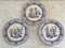 Neoclassical Blue and White Scenic Pastoral Porcelain Plates by Godinger, Set of 3, Image 10