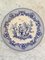 Assiettes Pastorale Néoclassique en Porcelaine Bleue et Blanche par Godinger, Set de 3 4