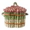 Italian Majolica Ceramic Trompe Loeil Asparagus Covered Dish, Image 1