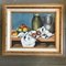Still Life with Fruit & Pots, 1970s, Painting on Canvas, Framed 7