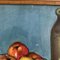 Natura morta con frutta e vasi, anni '70, dipinto su tela, con cornice, Immagine 5