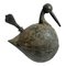Antique India Bronze Bird Oil Pot, Image 1