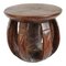 Petit Tabouret Tribal Rond Vintage 1