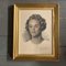 Retrato femenino, siglo XX, carboncillo y pastel sobre papel, enmarcado, Imagen 6