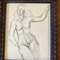 Female Nude, 20th Century, Charcoal on Paper, Framed 2