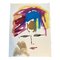 EJ Hartmann, Pop Art Female Portrait, años 60, Pintura sobre papel, Imagen 1