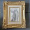 Art Deco Female Nude, Charcoal Drawing, 20th Century, Framed 4