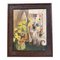 Bodegón con gatos siameses, años 60, pintura sobre lienzo, enmarcado, Imagen 1