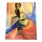 Nu Féminin Abstrait, 1970s, Peinture sur Toile 1