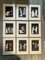 Pochoir Prints, 1950s, Paper, Framed, Set of 9, Image 12