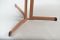 Vintage Italian Rosewood and Anodized Aluminium Dining Table, Image 4
