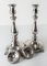 Antique German Silver Sabbath Candlesticks, Set of 2 9