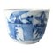 19th Century Chinese Chinoiserie Blue and White Cup with Warriors, Image 1