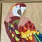 Collage di pappagalli, anni '70, carta, con cornice, Immagine 2