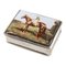 Sterling Silver and Porcelain Pill Box with Racehorse 1