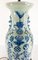 19th Century Chinese Chinoiserie Celadon Blue and White Table Lamp, Image 3