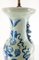 19th Century Chinese Chinoiserie Celadon Blue and White Table Lamp, Image 9