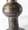 Indische Bidri Ware Champleve Vase aus versilberter Bronze und schwarzer Emaille, 19. Jh. 9