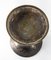Indische Bidri Ware Champleve Vase aus versilberter Bronze und schwarzer Emaille, 19. Jh. 8