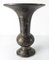 Vase Bidri Ware Champleve, Bronze Argenté et Émail Noir, 19ème Siècle 2