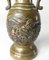 Petit Vase Décoratif, Japon, 19e Siècle, Bronze avec Garçon sur Carpe 7