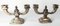 Antique German .800 Silver Candleholders, Set of 2 2