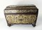 Antique English Regency Rosewood and Brass Boulle Tea Caddy Box, Image 2