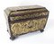 Antike englische Regency Boulle Teedose aus Palisander & Messing 13