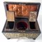 Antike englische Regency Boulle Teedose aus Palisander & Messing 10