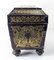 Antike englische Regency Boulle Teedose aus Palisander & Messing 6