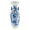 Vase Chinoiserie, 19ème Siècle, Bleu et Blanc avec Chien Foo 1