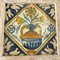 Antique Dutch Polychrome Faience Delft Decorative Tile, Image 2