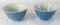 Uova antiche di Robins smaltate blu, Cina, set di 2, Immagine 2