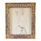 Desnudo femenino abstracto, años 60, Carbón sobre papel, Enmarcado, Imagen 1