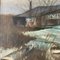 Marshy Boathouse, 1970s, Painting on Canvas, Framed 4