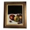 Bodegón con fruta sobre tela, años 70, pintura sobre lienzo, enmarcado, Imagen 1