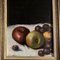 Bodegón con fruta sobre tela, años 70, pintura sobre lienzo, enmarcado, Imagen 2