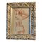 Dibujo de estudio desnudo de mujer, años 70, Lápiz sobre papel, enmarcado, Imagen 1
