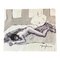 Desnudo reclinado, años 70, Acuarela sobre papel, Imagen 1