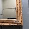 Espejo arqueado de bambú pequeño, años 70, Imagen 2