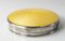 American Sterling Silver and Yellow Guilloche Enamel Compact 5