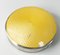 American Sterling Silver and Yellow Guilloche Enamel Compact 8