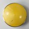American Sterling Silver and Yellow Guilloche Enamel Compact 2