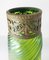 Antique Green Art Glass Vase 7