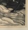 Clare Leighton, lavanderas corsas, grabado en madera, enmarcado, Imagen 8