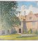 Illustrazione architettonica di Ward Manor al Bard College, 1938, Olio su tela, Immagine 3