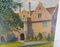 Architektonische Illustration von Ward Manor am Bard College, 1938, Öl auf Leinwand 6