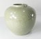 20th Century Chinoiserie Chinese Celadon Green Ginger Jar with Peonies 2