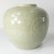 20th Century Chinoiserie Chinese Celadon Green Ginger Jar with Peonies 5